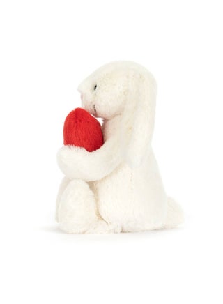 Bashful Red Love Heart Bunny Plush – Soft Stuffed Toy with Cordy Legs, Cute Valentine’s Gift for Kids & Adults, Collectible Jellycat, 23 cm - view 2